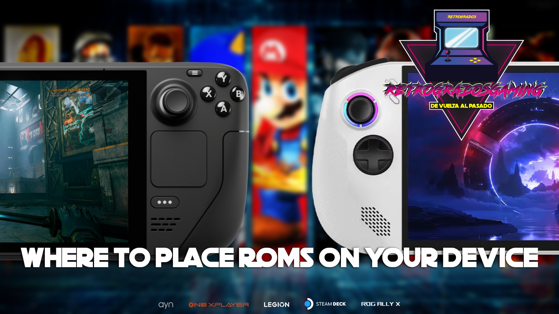 Where to place roms on Steam Deck
