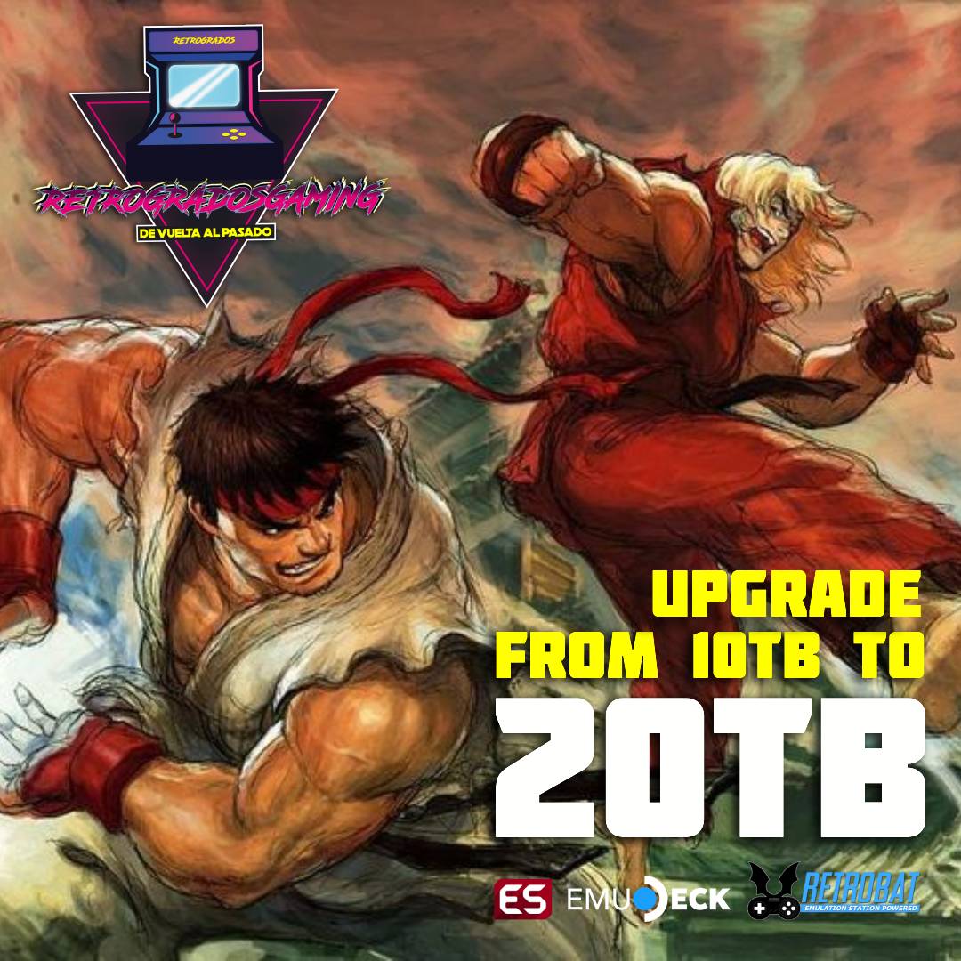 Upgrade 10Tb To 20Tb Package - Retrogrados Gaming Upgrade10To20